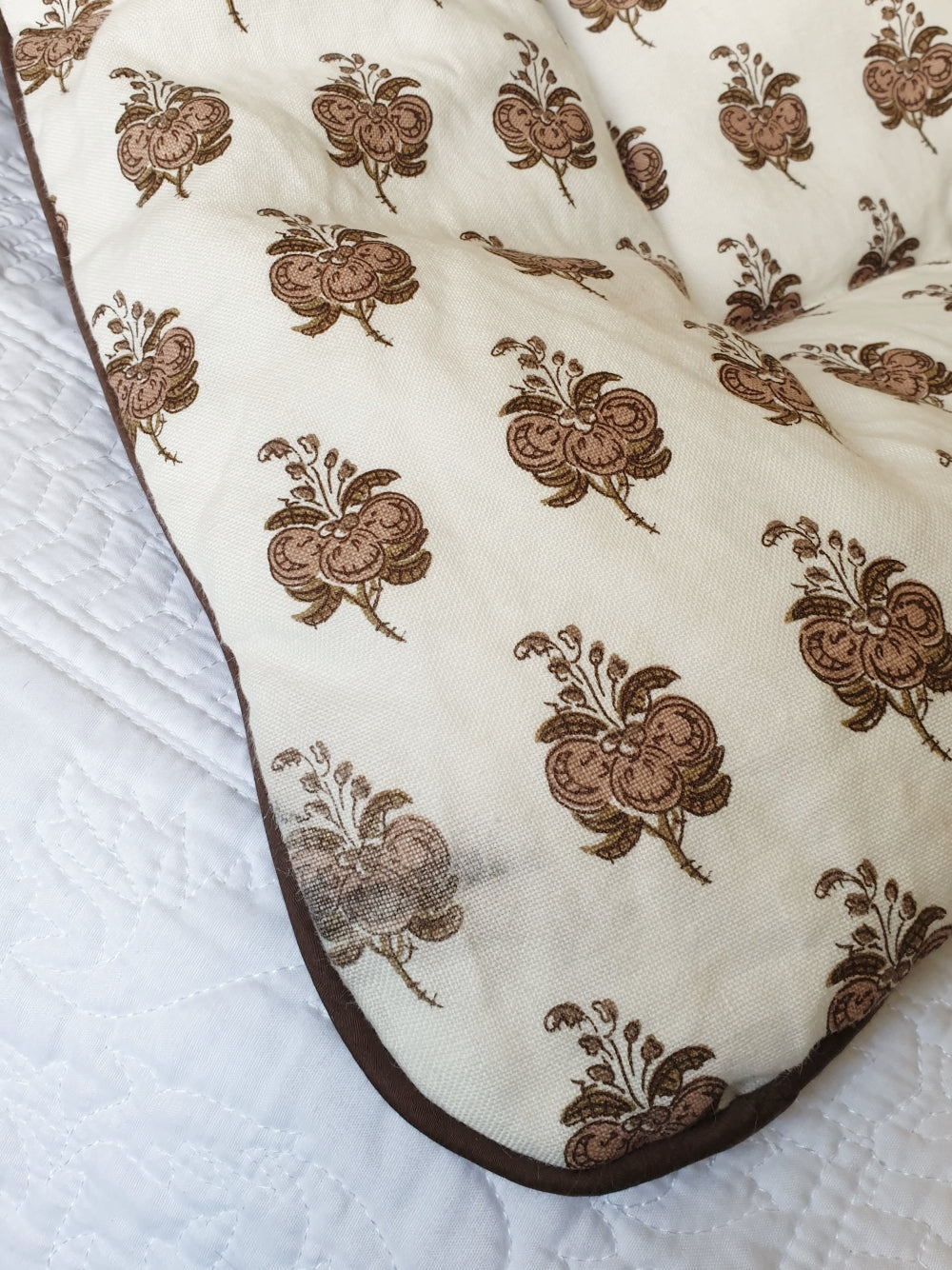 Hand Printed Linen SINGLE Eiderdown IN STOCK