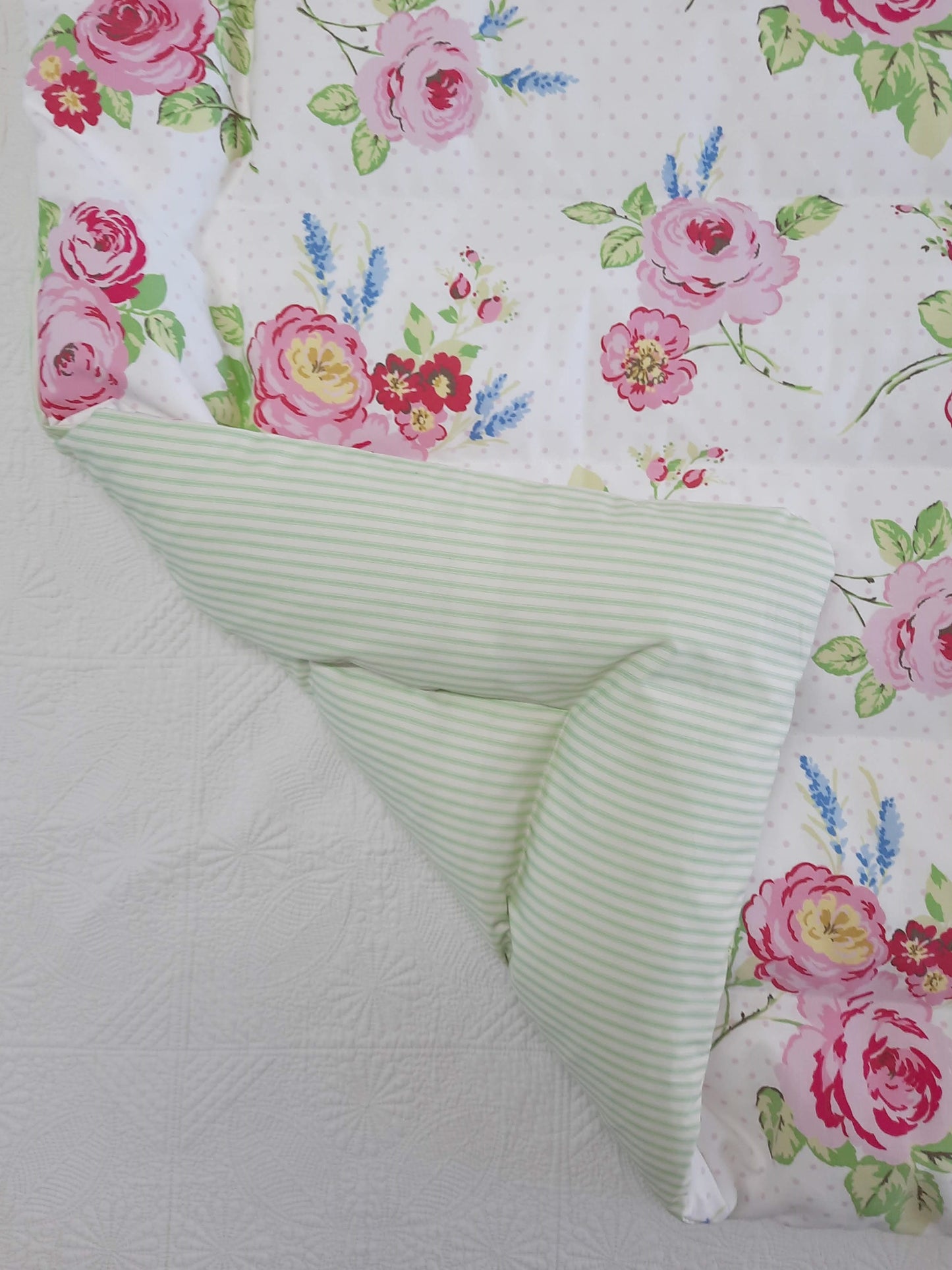 Floral & Stripe Mini Eiderdown - IN STOCK #2100902