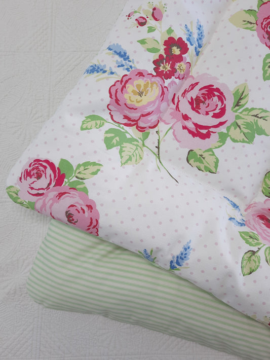 Floral & Stripe Mini Eiderdown - IN STOCK #2100902