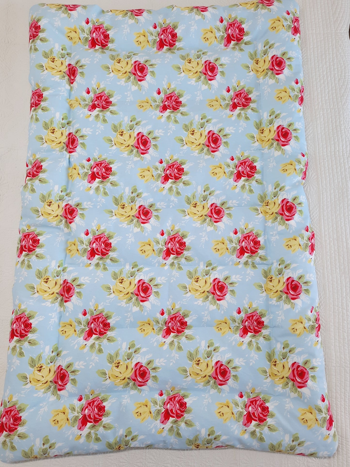 Roses & Stripe Mini Eiderdown - IN STOCK #2100901