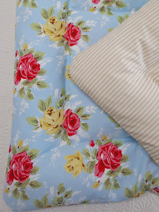 Roses & Stripe Mini Eiderdown - IN STOCK #2100901