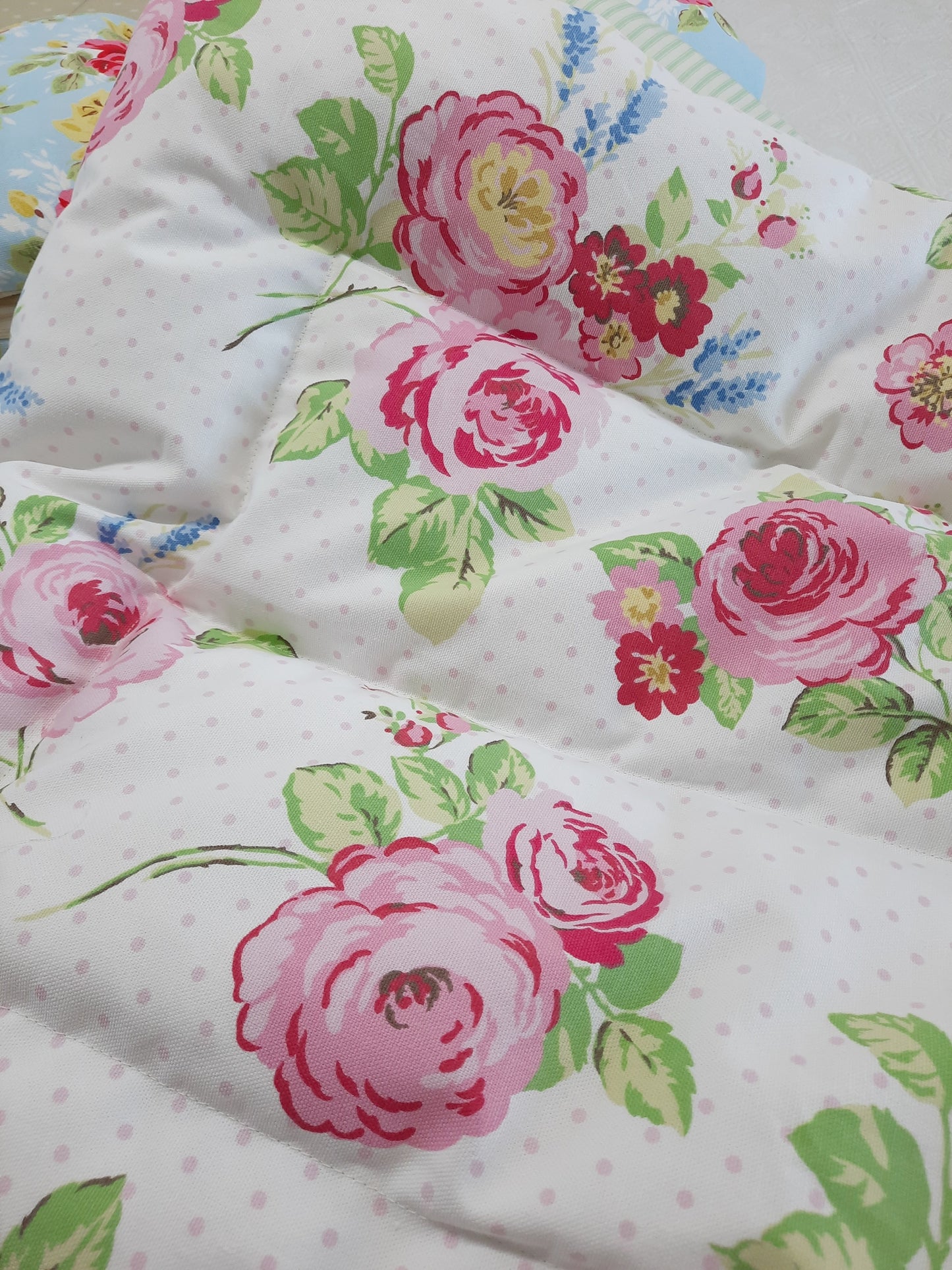 Floral & Stripe Mini Eiderdown - IN STOCK #2100902