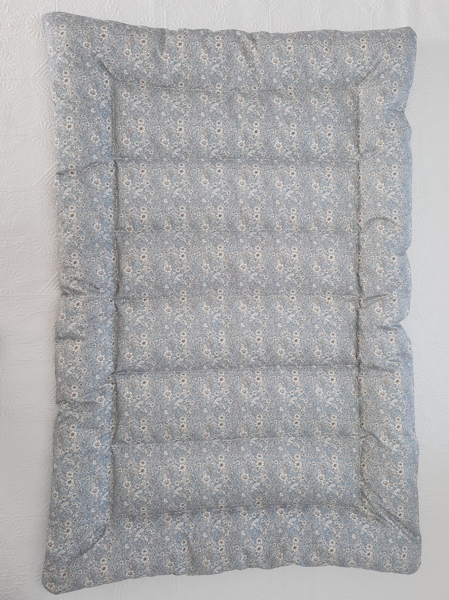 Duck Egg Floral Mini Eiderdown - IN STOCK #230102