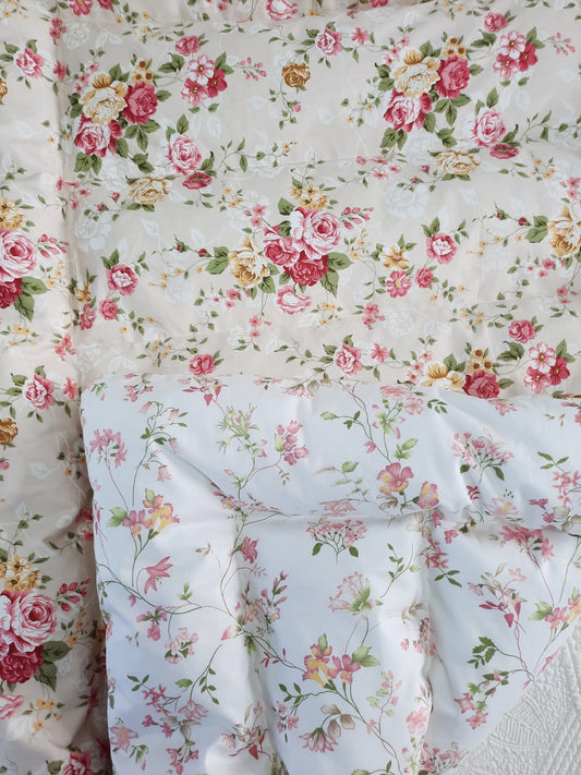 Gorgeous Double Floral Mini Eiderdown - IN STOCK #220206
