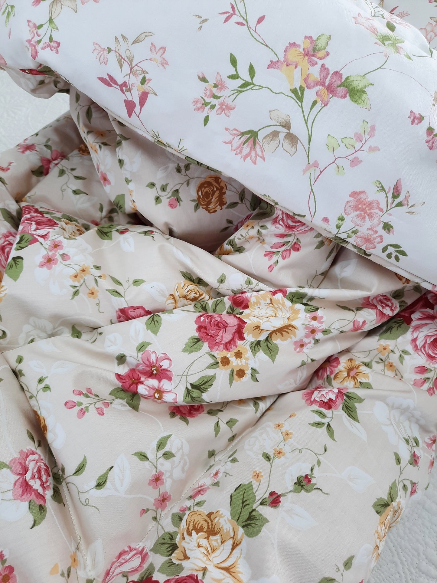 Gorgeous Double Floral Mini Eiderdown - IN STOCK #220206