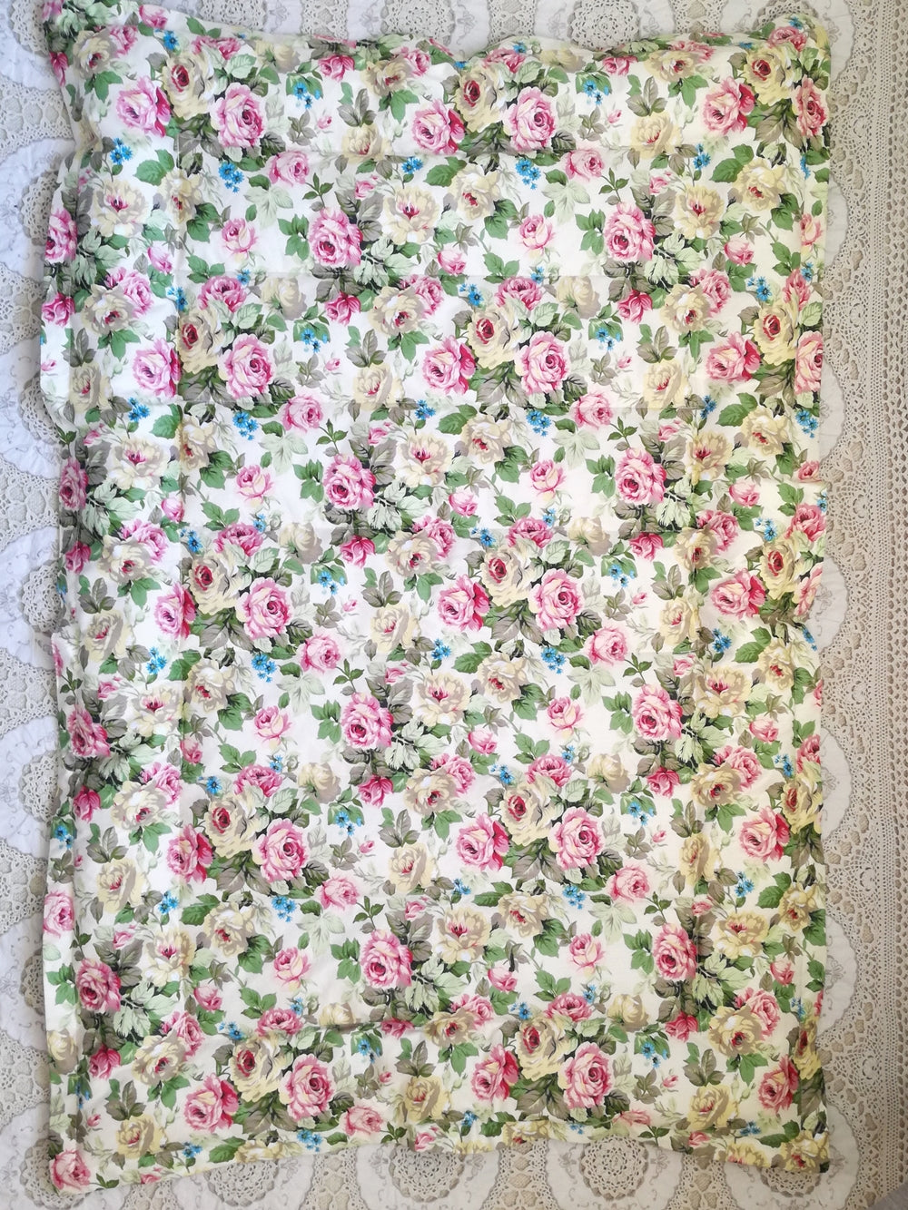 Floral & Vintage Green Mini Eiderdown - IN STOCK