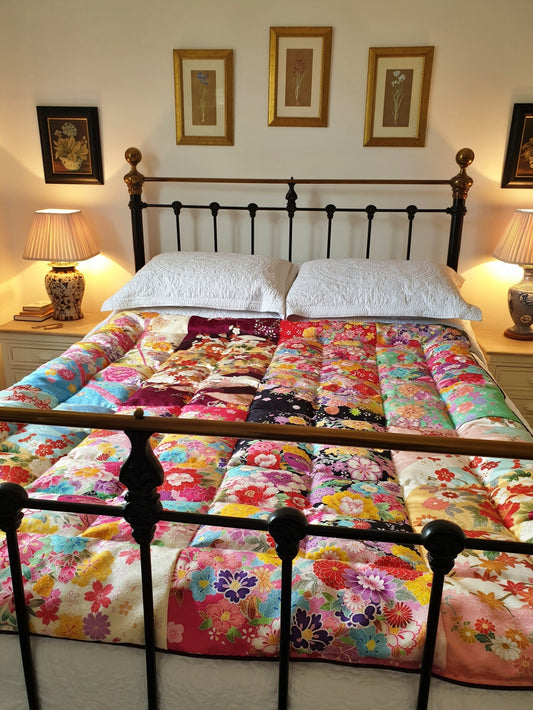 Silk Kimono DOUBLE Eiderdown - IN STOCK