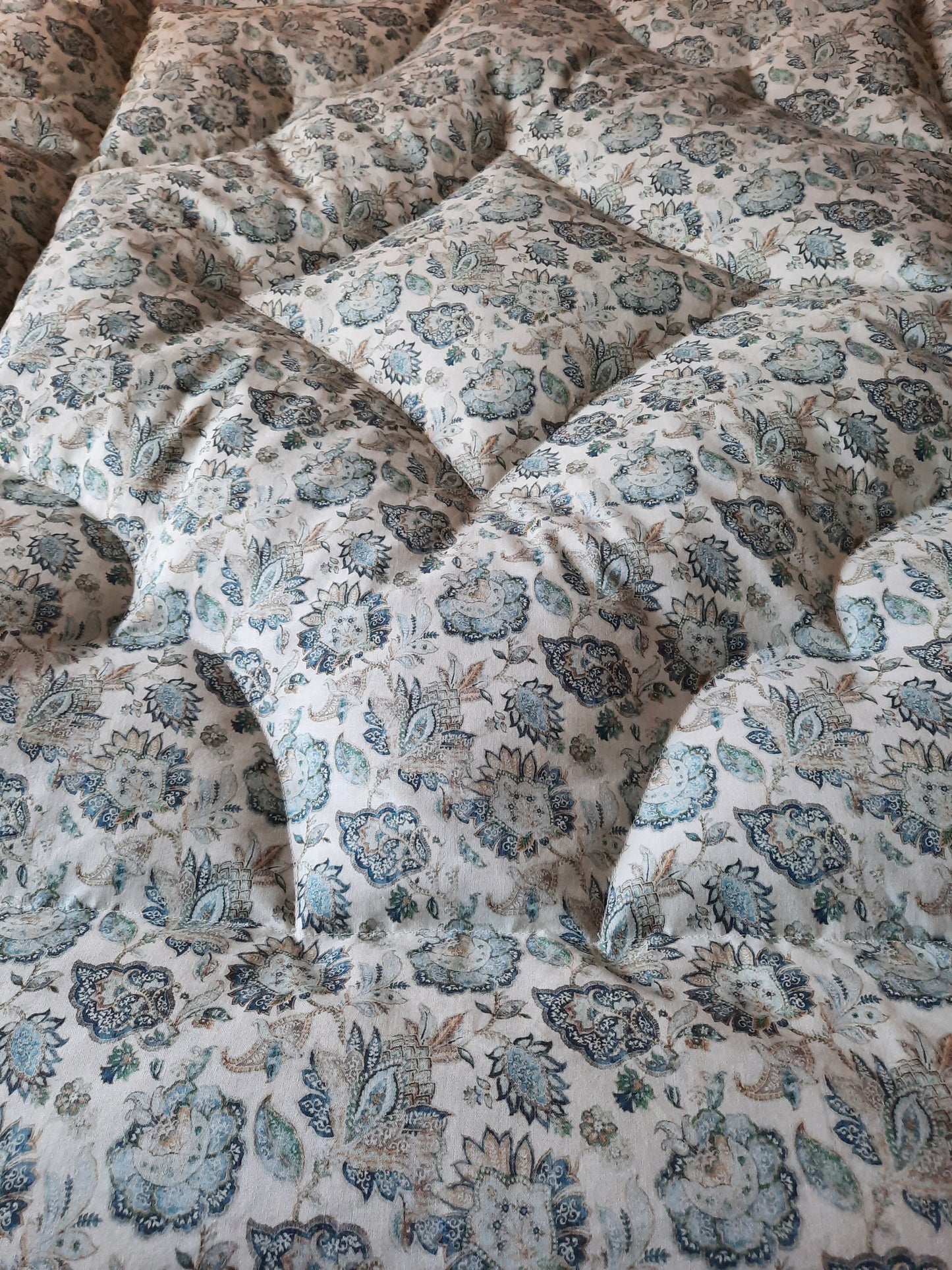 Arundel Green Floral SINGLE Eiderdown - IN STOCK