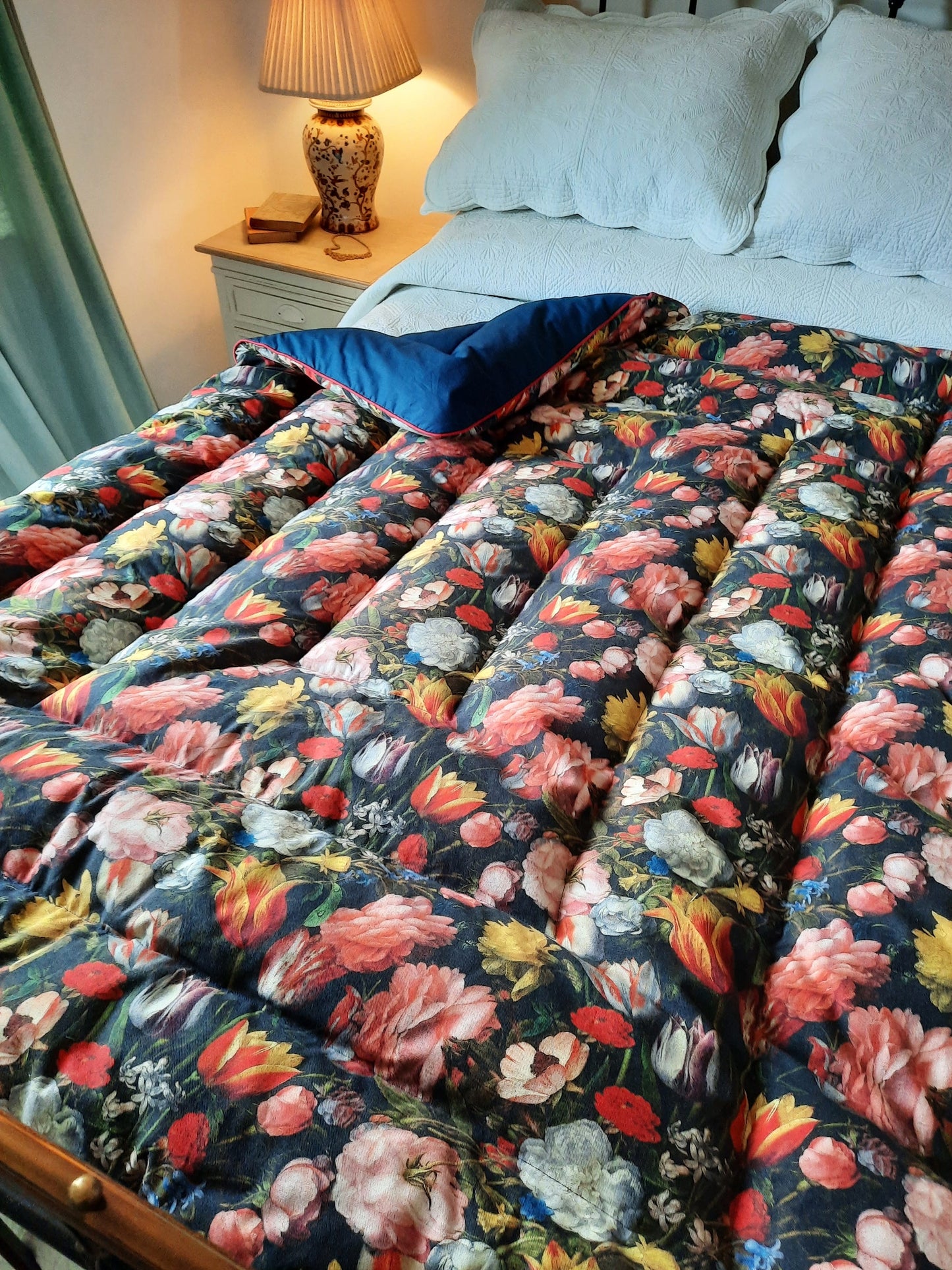 Dutch Floral SMALL DOUBLE Eiderdown - IN STOCK