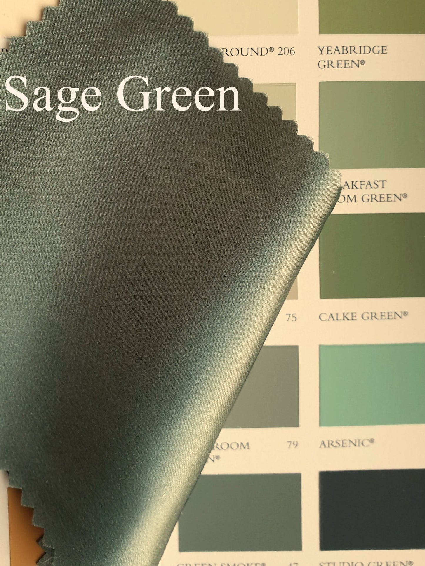 Sage Green 100% Silk Satin DOUBLE Eiderdown - IN STOCK