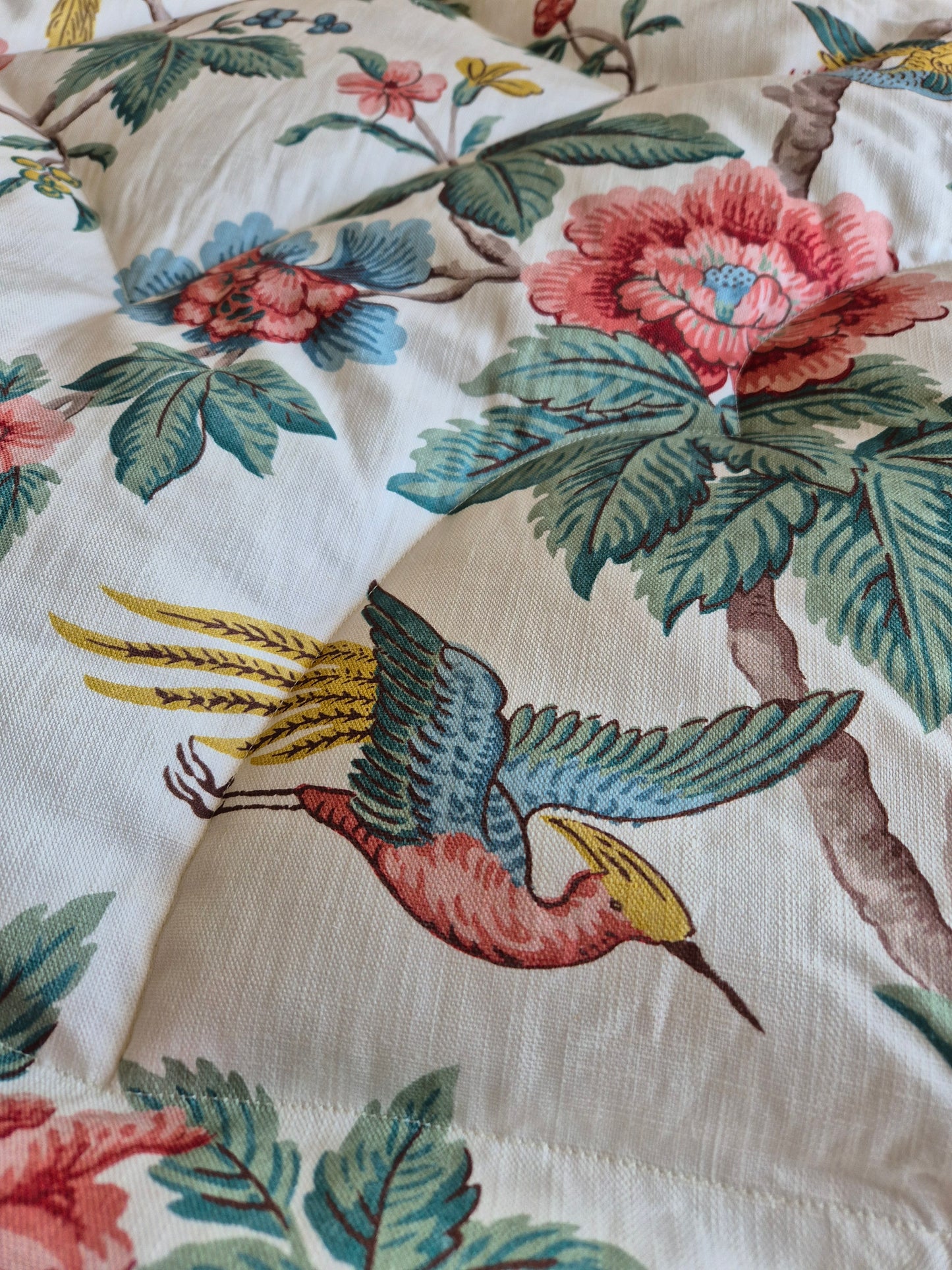 READY MADE - King Size Sanderson Lophura Chintz Eiderdown