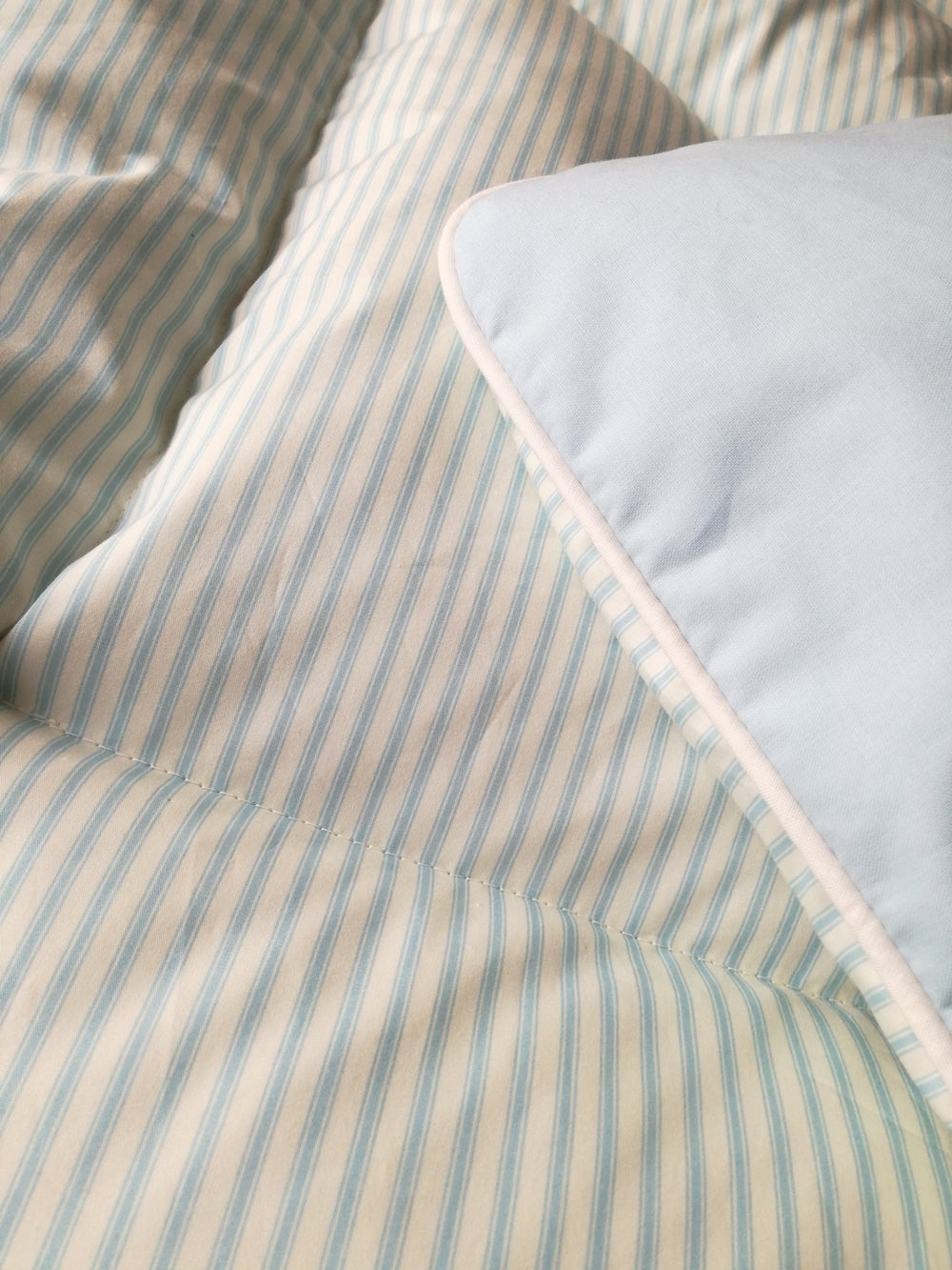 Striped Ticking Eiderdown - Available in 4 colours