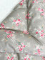 Floral Stone Grey Mini Eiderdown - IN STOCK #220102